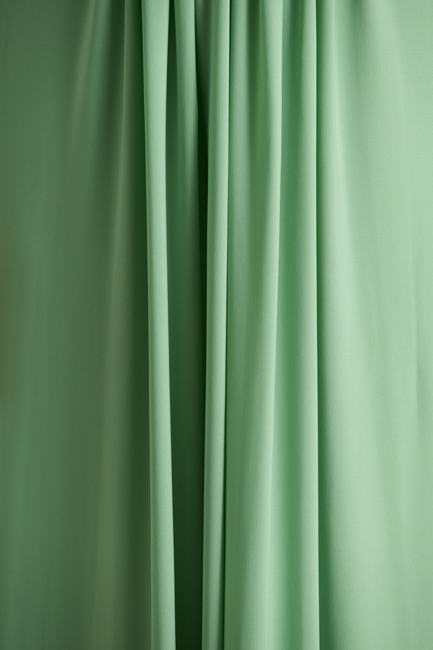 With Me | Green High-Neck Maxi Dress With Ruched Detailing