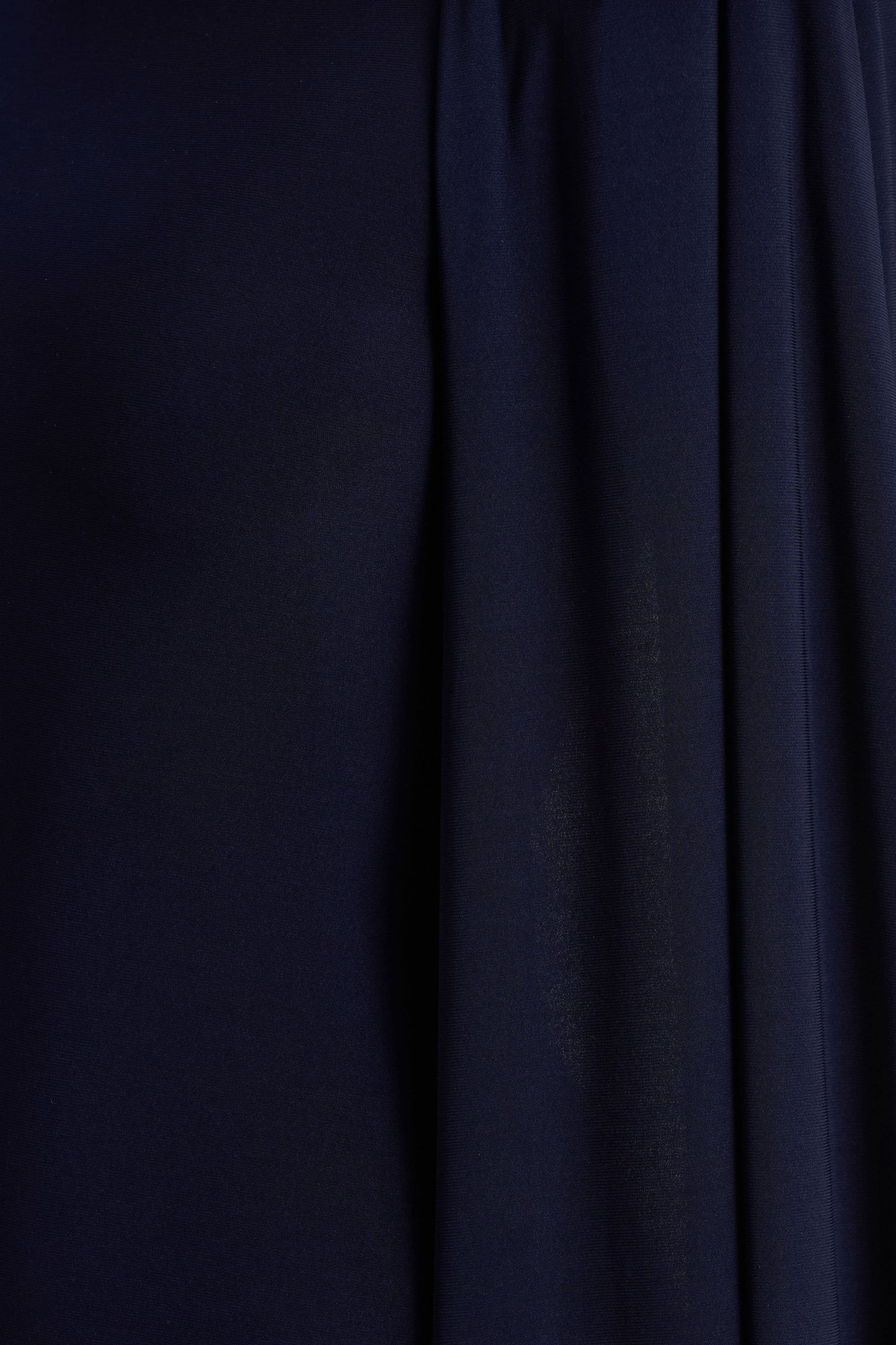 Mimi | Navy High-Neck Maxi Dress With Cape Sleeve Detail