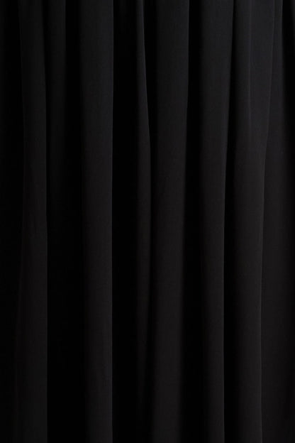 Spencer | Black Chiffon Pleated Maxi Skirt