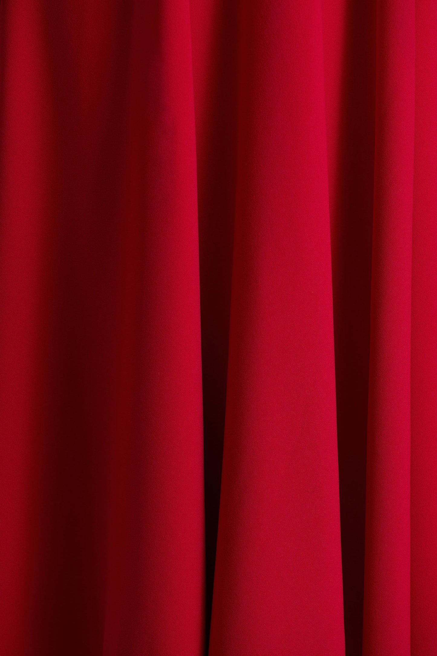 Bellamy | Red Crew-Neck Long-Sleeve Midi Dress