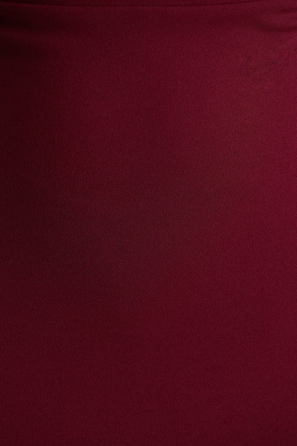 Dakota | Burgundy Puff-Sleeve Midi Dress