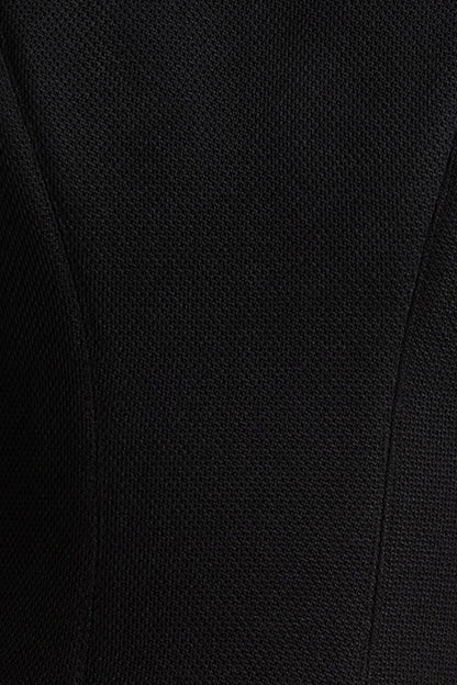 Leilani | Black High-Neck Mini Dress With Ruffling Detail