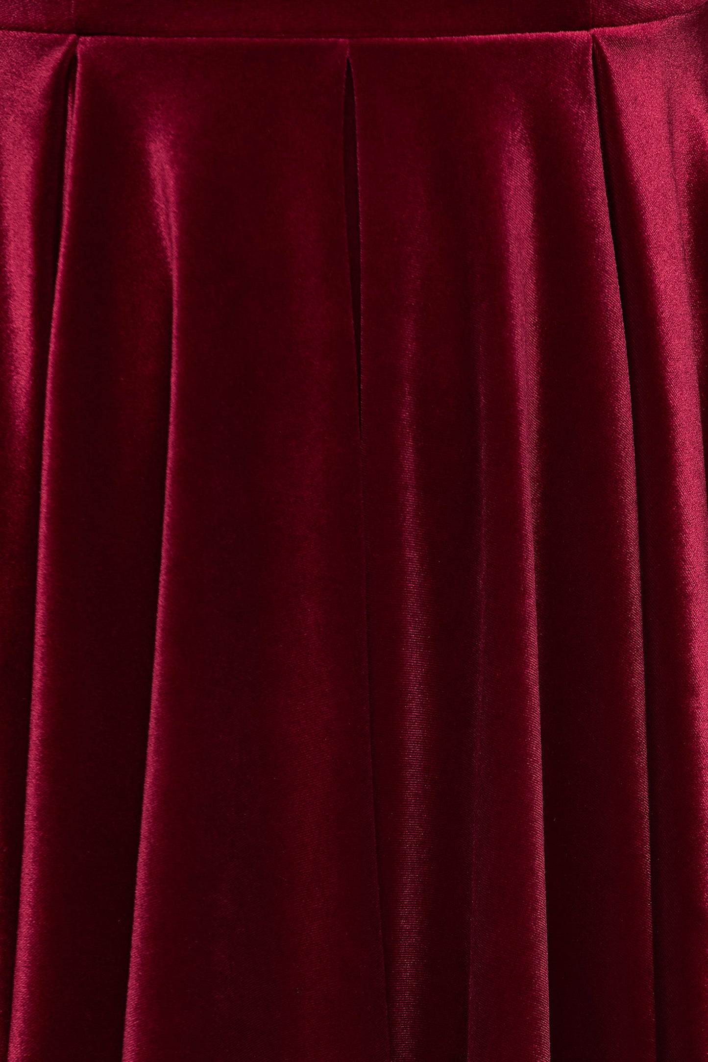 Roxanne | Burgundy Velvet Square-Neck Mini Dress