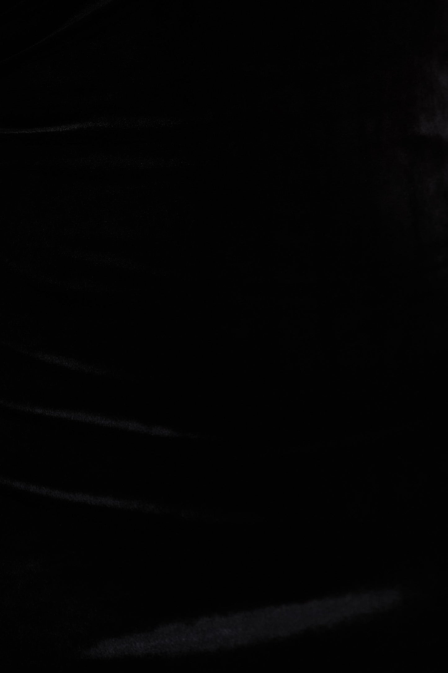 Poised | Black Velvet Bardot-Neck Maxi Dress With Twist-Sleeve